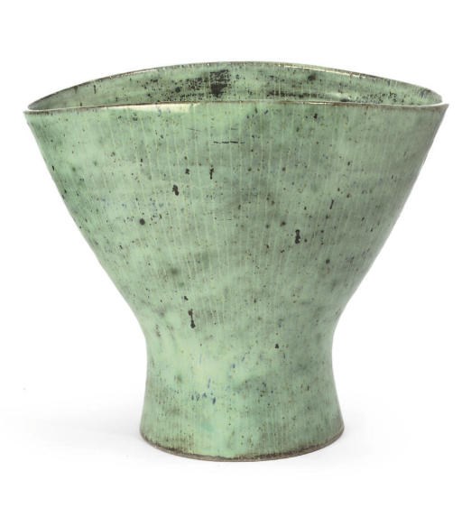 LUCIE RIE (1902-1995)
A GLAZED STONE-WARE VASE