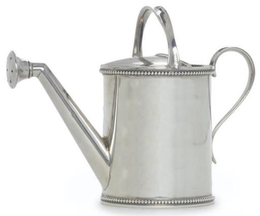 A NOVELTY SILVER ROSE WATER SPRINKLER