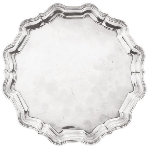 A GEORGE V SILVER SALVER