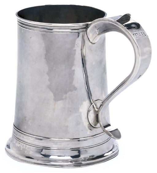 A GEORGE III SILVER ONE PINT MUG