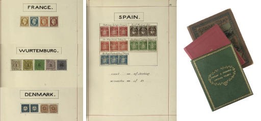 AN ALL WORLD ACCUMULATION HOUSED IN THREE VOLUMES COMPRISING 1850-1857