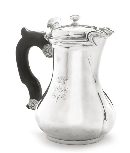 QUEEN MARY'S COFFEE POT A LATE 18TH CENTURY SILVER COFFEE POT