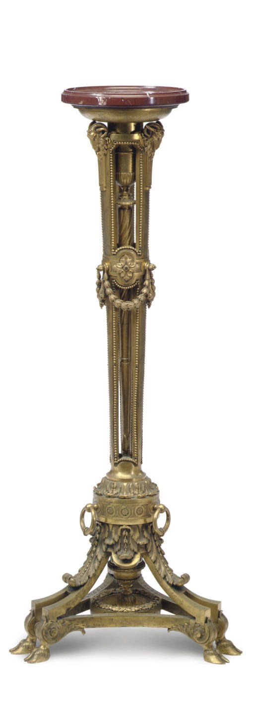 A FRENCH ORMOLU TAZZA-STAND