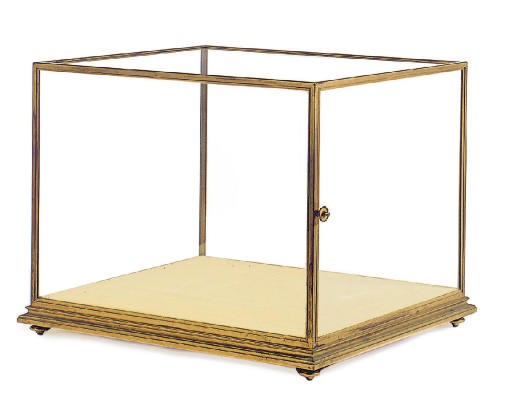 A FRENCH ORMOLU AND GLASS VITRINE CASE