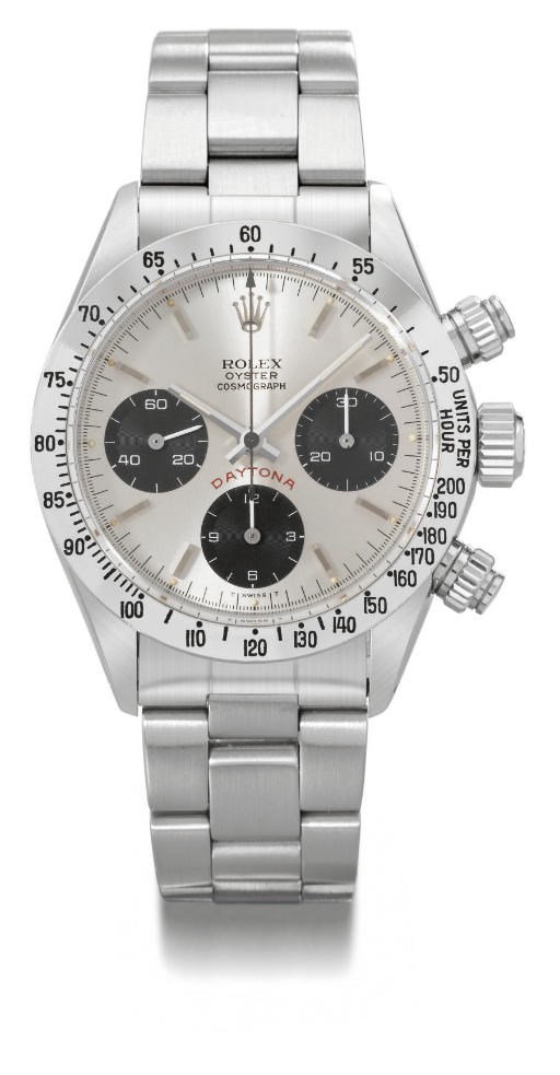 Rolex. A stainless steel water-resistant chronograph wristwatch with bracelet