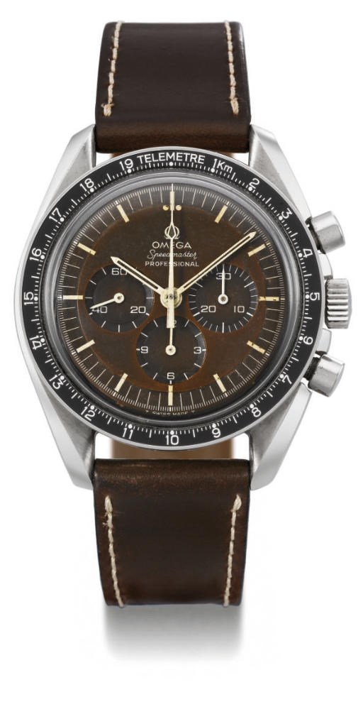 Omega. A rare stainless steel water-resistant chronograph wristwatch