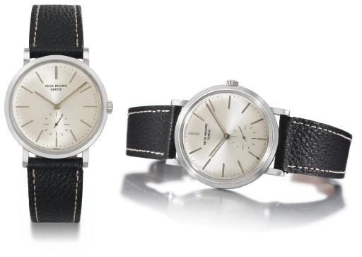 Patek Philippe. A very fine and rare platinum self-winding water-resistant wristwatch