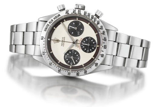 Rolex. A fine and rare stainless steel water-resistant chronograph wristwatch with bracelet