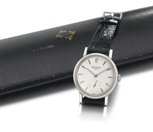 Patek Philippe. A fine and rare stainless steel water-resistant anti-magnetic wristwatch