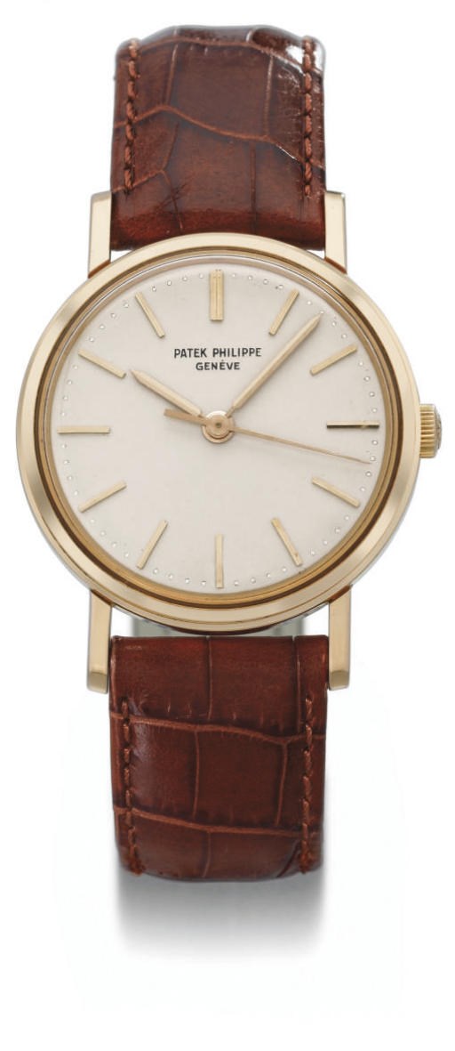 Patek Philippe. A fine 18K gold wristwatch with sweep centre seconds