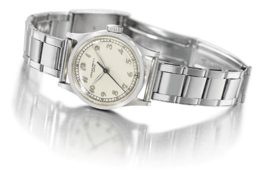 Patek Philippe. A fine and rare stainless steel wristwatch with indirect sweep centre seconds, Breguet numerals and Gay Freres bracelet