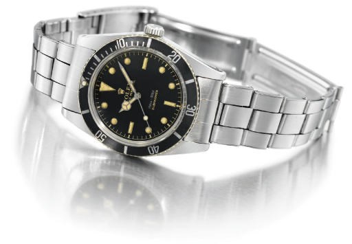 Rolex. A fine and rare stainless steel self-winding water-resistant wristwatch with sweep centre seconds and bracelet