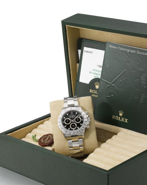 Rolex. A stainless steel self-winding water-resistant chronograph wristwatch with bracelet