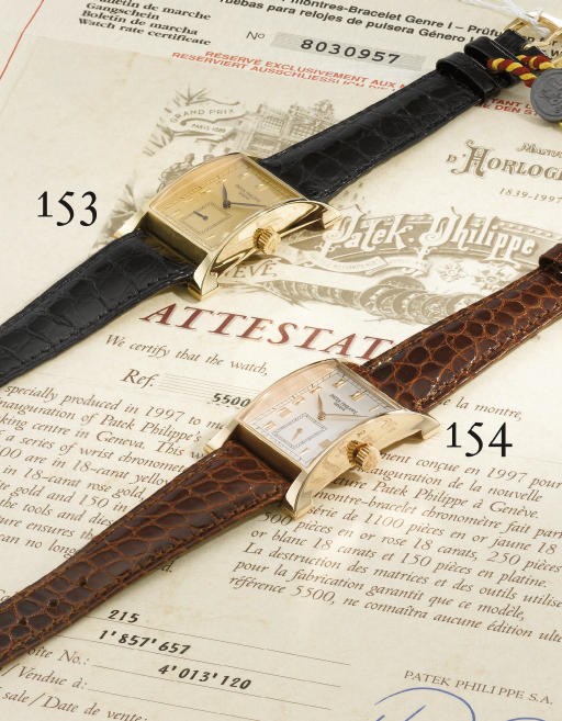 Patek Philippe. A fine 18K pink gold limited edition rectangular-shaped wristwatch