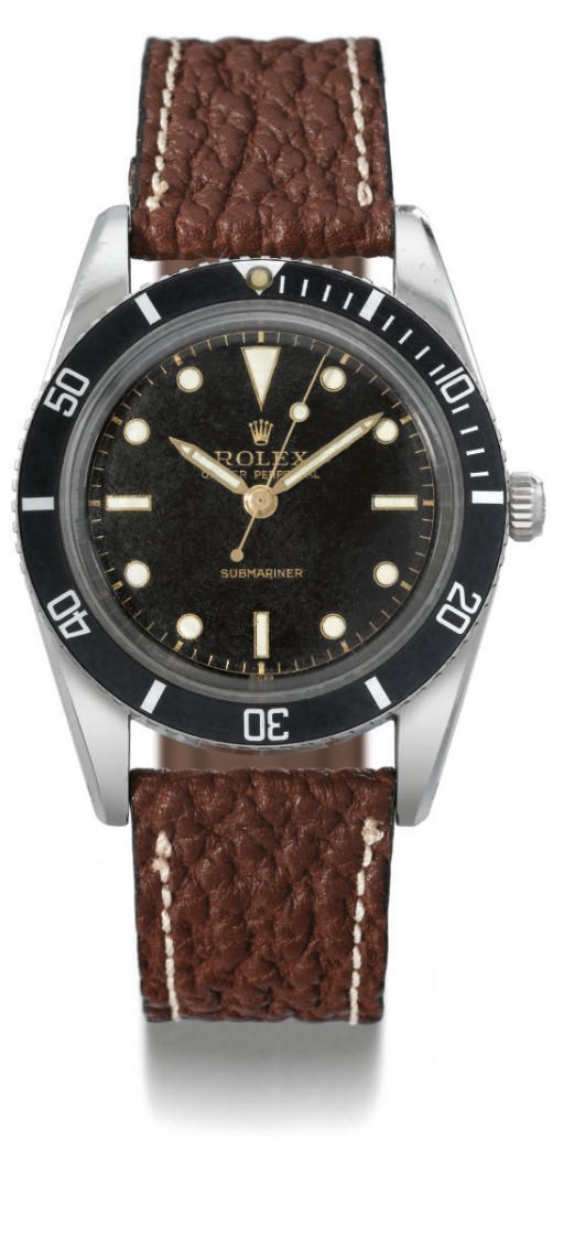 Rolex. A rare stainless steel self-winding water-resistant wristwatch with sweep centre seconds