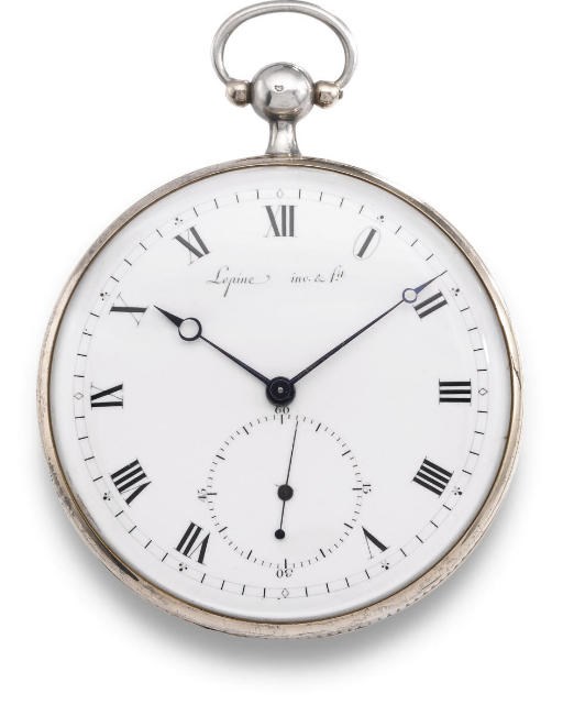Lepine. A very fine silver and pink gold openface watch with Lepine calibre movement and virgule escapement