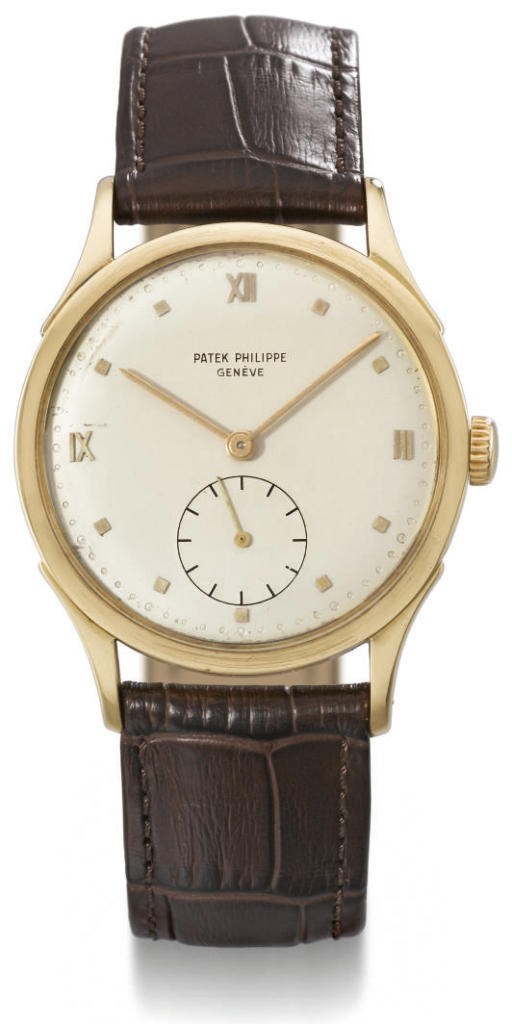 Patek Philippe. A large 18K gold wristwatch