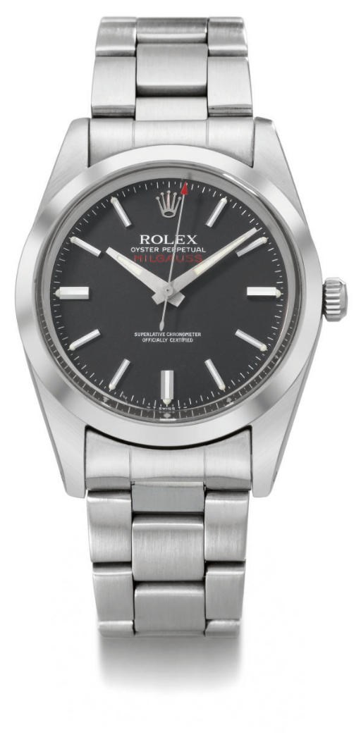 Rolex. A fine stainless steel self-winding water-resistant anti-magnetic wristwatch with sweep centre seconds and bracelet