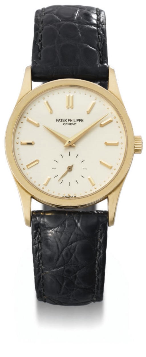 Patek Philippe. A fine 18K gold wristwatch with original certificate