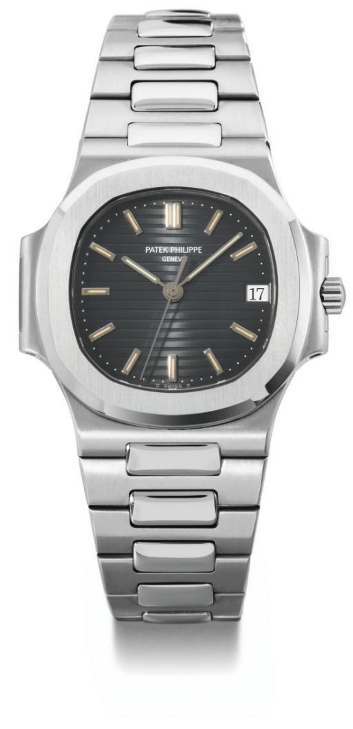 Patek Philippe. A stainless steel self-winding water-resistant wristwatch with sweep centre seconds, date, bracelet and original certificate