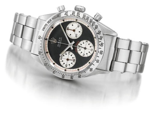 Rolex. A fine stainless steel water-resistant chronograph wristwatch with bracelet