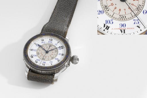 Longines. A rare and unusual oversized stainless steel hour angle Aviator's wristwatch with indirect sweep centre seconds
