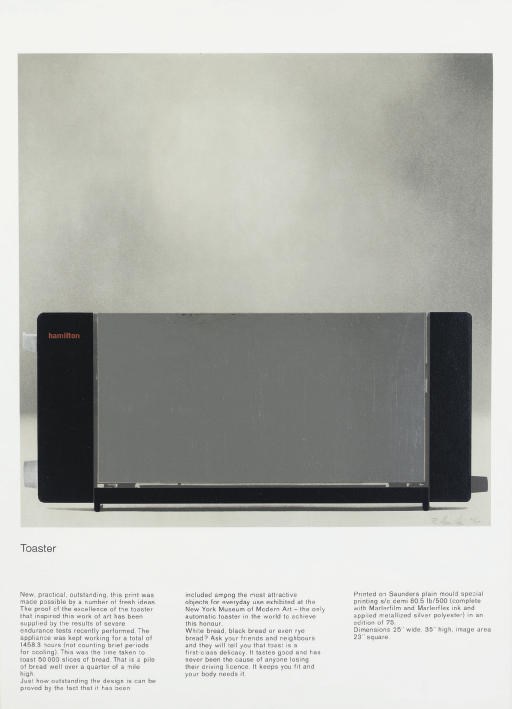 RICHARD HAMILTON (B. 1922)