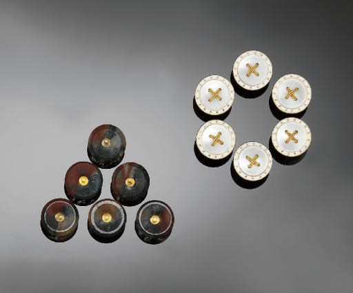 THREE SETS OF EARLY 20TH CENTURY BUTTONS