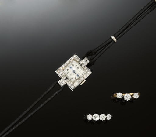 A small group of diamond jewellery