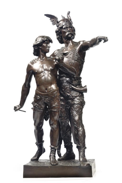 CAST BY SIOT-DECAUVILLE FROM THE MODEL BY EMILE LAPORTE (FRENCH, 1858-1907)