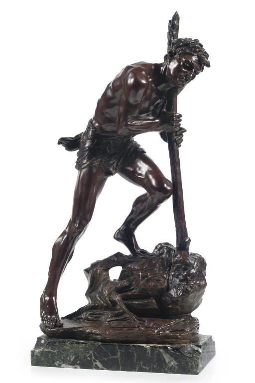 CAST BY THE SOCIETE DES BRONZES DE PARIS FROM THE MODEL BY HENRI HONORE PLE (FRENCH, 1853-1922)