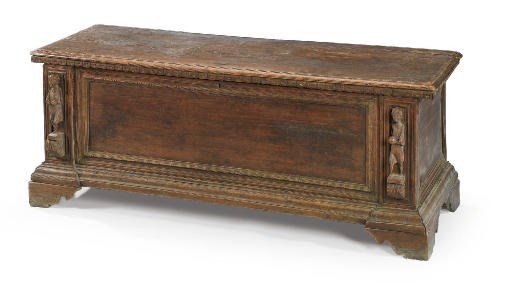 AN ITALIAN WALNUT CASSONE