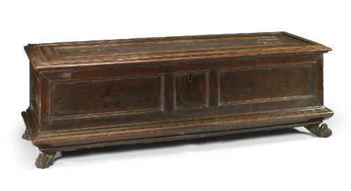 A NORTH ITALIAN WALNUT CASSONE