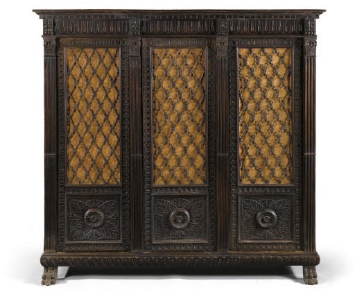 AN ITALIAN WALNUT ARMADIO