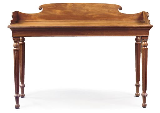 AN IRISH REGENCY MAHOGANY SERVING-TABLE