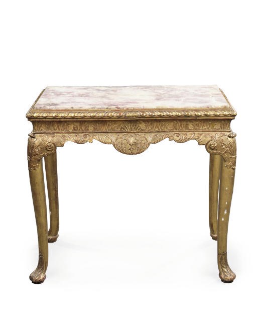 A GEORGE I GILT-GESSO SIDE TABLE