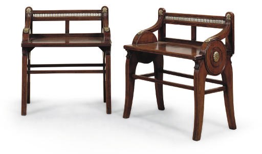 A MATCHED PAIR OF LATE VICTORIAN WALNUT HALL BENCHES