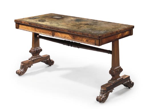 A WILLIAM IV ROSEWOOD WRITING-TABLE