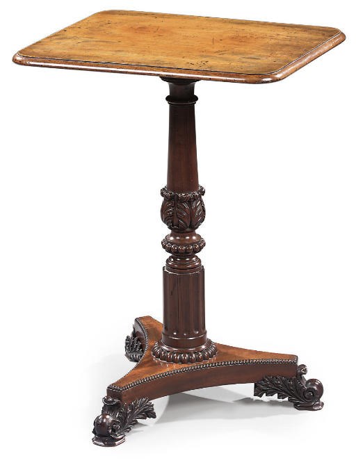 A REGENCY MAHOGANY OCCASIONAL TABLE