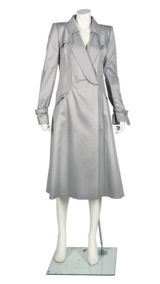 STELLA McCARTNEY, A SILVER TRENCH COAT