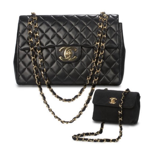 CHANEL, TWO QUILTED HANDBAGS