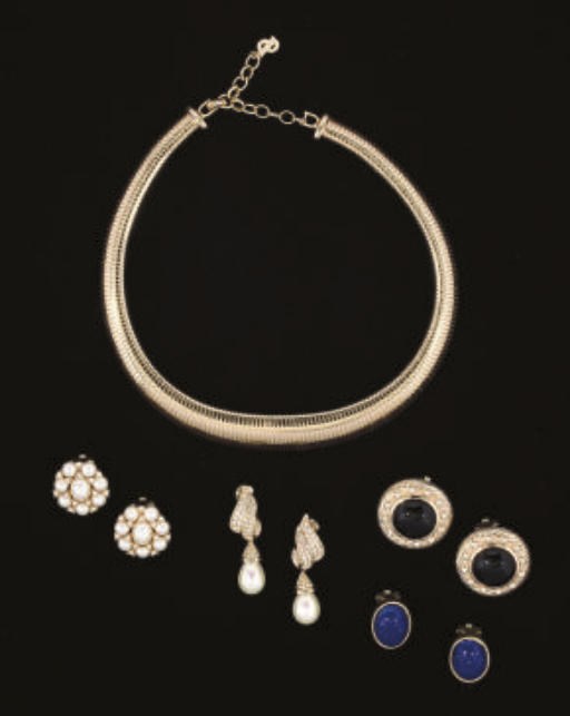 CHRISTIAN DIOR, A GROUP OF COSTUME JEWELLERY