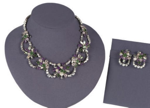 CHRISTIAN DIOR, A COSTUME JEWELLERY SET, 1958