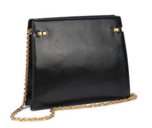 GUCCI, A BLACK SECRETARY HANDBAG