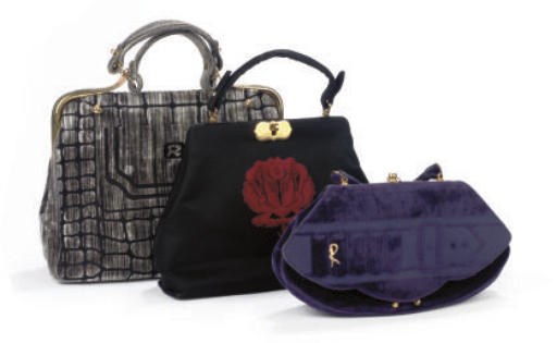ROBERTA DI CAMERINO, A GROUP OF HANDBAGS, 1970s
