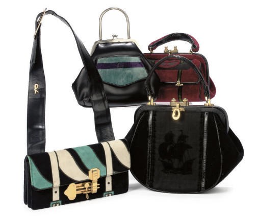 ROBERTA DI CAMERINO, A GROUP OF FIVE HANDBAGS