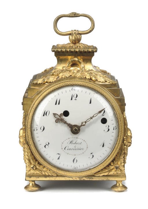 A SWISS ORMOLU PENDULE D'OFFICER