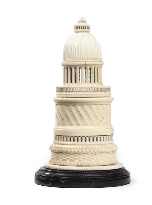 A VICTORIAN IVORY ARCHITECTURAL MODEL
