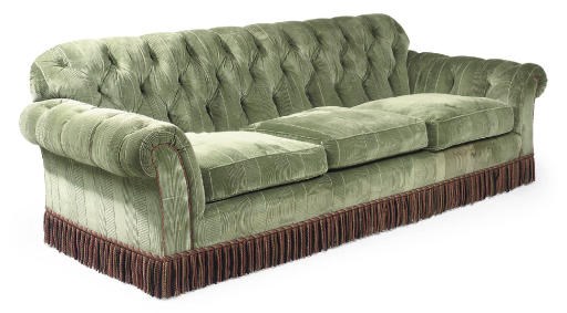 A CHESTERFIELD STYLE THREE-SEAT SOFA