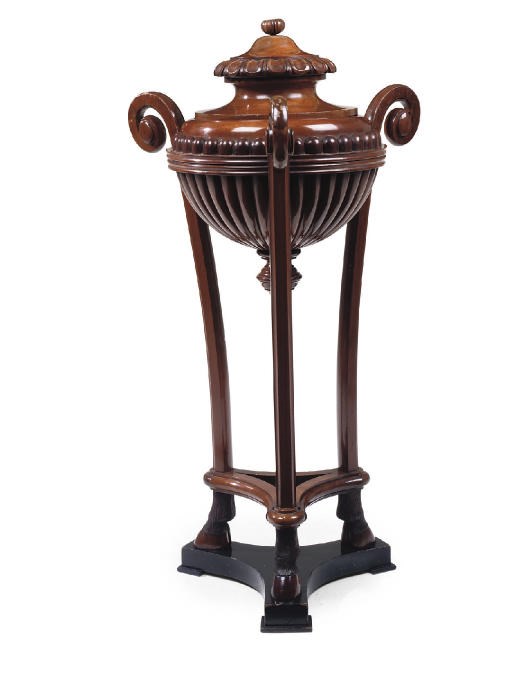 A VIENNESE MAHOGANY JARDINIÈRE